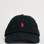 Cappello uomo baseball nero con logo rosso 710548524 012 RALPH LAUREN 