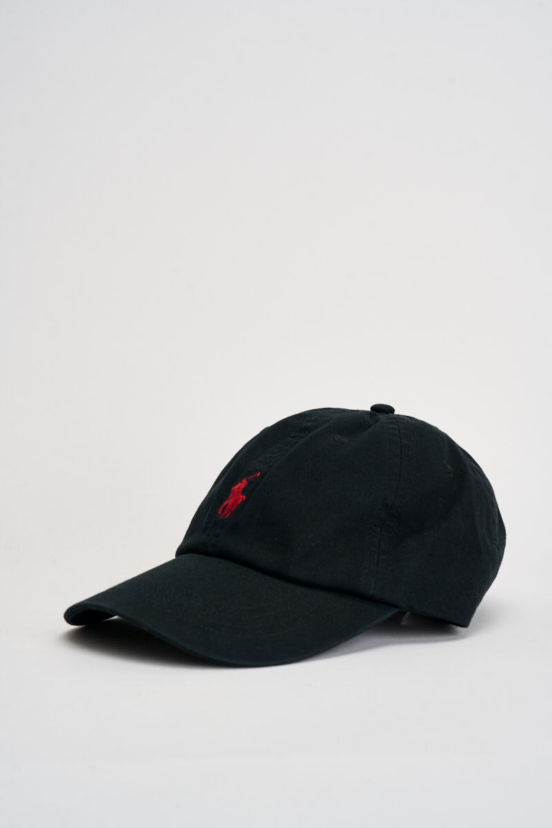 Cappello uomo baseball nero con logo rosso 710548524 012 RALPH LAUREN 
