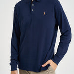 Polo uomo manica lunga blu 710671785 001 RALPH LAUREN 