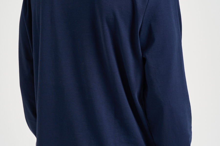 Polo uomo manica lunga blu 710671785 001 RALPH LAUREN 