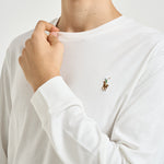 T-shirt uomo bianca manica lunga 710760121 002 RALPH LAUREN 
