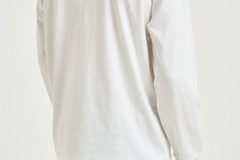 T-shirt uomo bianca manica lunga 710760121 002 RALPH LAUREN 
