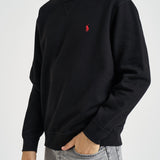 Felpa uomo girocollo nera 710766772 001 RALPH LAUREN 