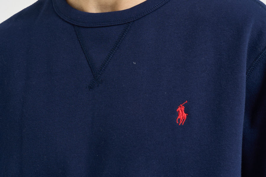 Felpa uomo girocollo blu 710766772 003 RALPH LAUREN 