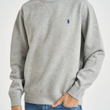 Felpa uomo girocollo grigio 710766772 004 RALPH LAUREN 