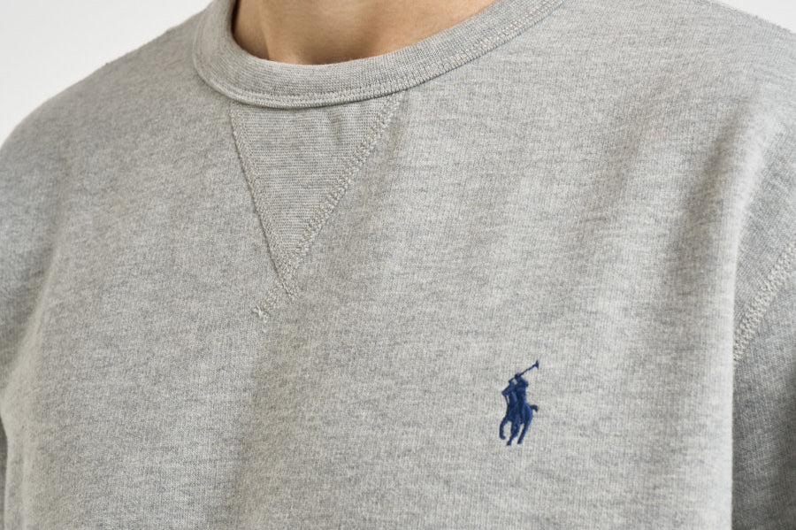 Felpa uomo girocollo grigio 710766772 004 RALPH LAUREN 