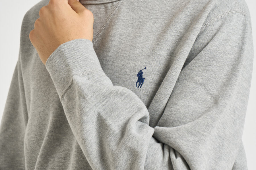 Felpa uomo girocollo grigio 710766772 004 RALPH LAUREN 