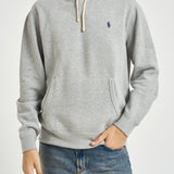 Felpa uomo con cappuccio grigia 710766778 006 RALPH LAUREN 