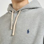 Felpa uomo con cappuccio grigia 710766778 006 RALPH LAUREN 