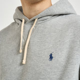 Felpa uomo con cappuccio grigia 710766778 006 RALPH LAUREN 