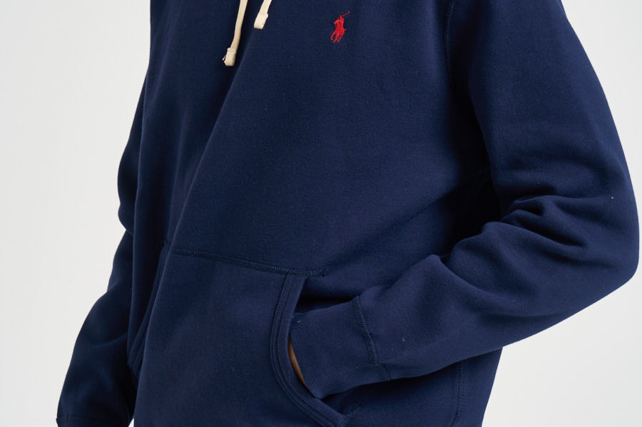 Felpa uomo con cappuccio blu 710766778 007 RALPH LAUREN 