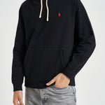 Felpa uomo con cappuccio nera 710766778 008 RALPH LAUREN 