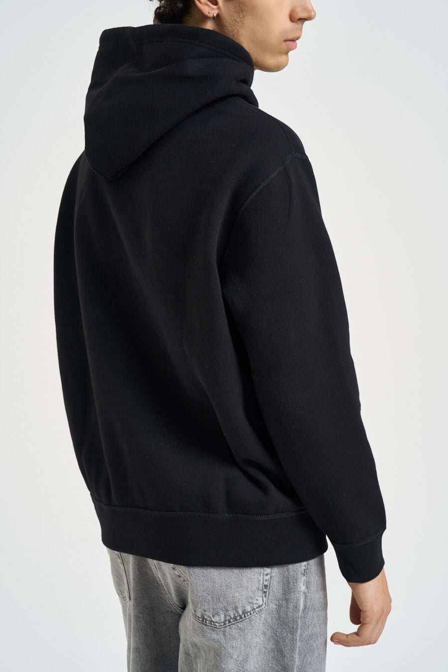 Felpa uomo con cappuccio nera 710766778 008 RALPH LAUREN 
