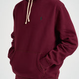 Felpa uomo con cappuccio bordeaux 710766778 025 RALPH LAUREN 