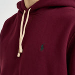 Felpa uomo con cappuccio bordeaux 710766778 025 RALPH LAUREN 