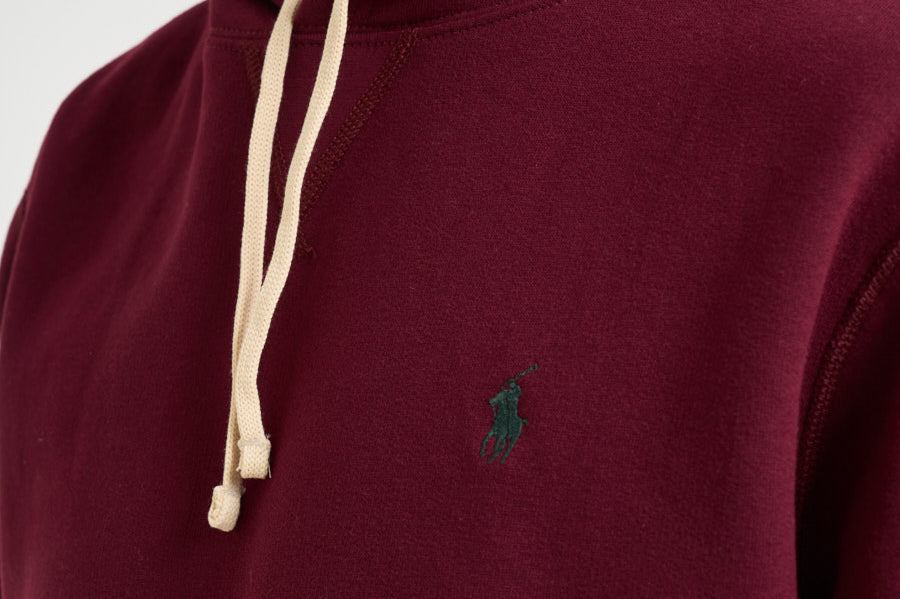 Felpa uomo con cappuccio bordeaux 710766778 025 RALPH LAUREN 