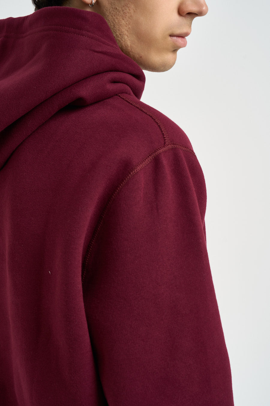 Felpa uomo con cappuccio bordeaux 710766778 025 RALPH LAUREN 