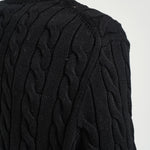 Maglia uomo girocollo a treccia  nera 710775885 012 RALPH LAUREN 