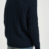 Maglia uomo a trecce blu notte 710775885 555 RALPH LAUREN 