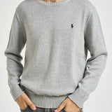 Maglia uomo in cotone grigia 710810846 004 RALPH LAUREN 