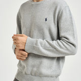 Maglia uomo in cotone grigia 710810846 004 RALPH LAUREN 