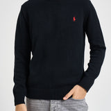 Maglia uomo in cotone nera 710810846 020 RALPH LAUREN 