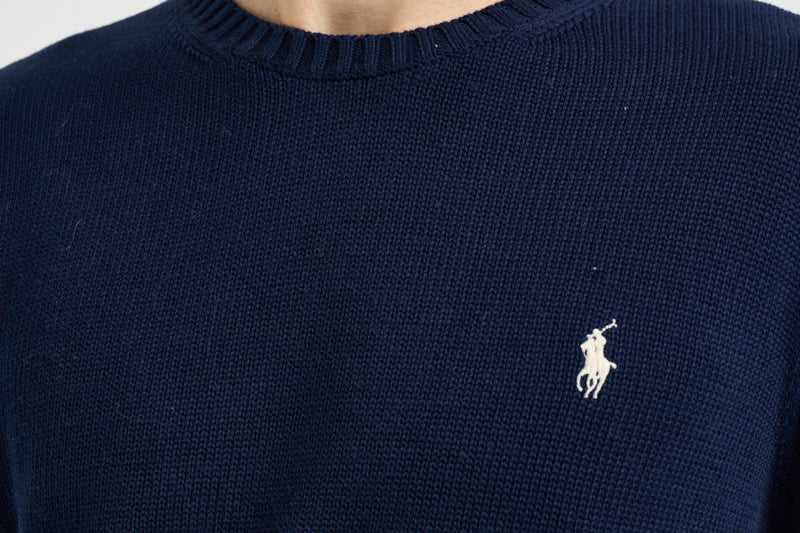 Maglia uomo girocollo blu navy 710810846 503 RALPH LAUREN 