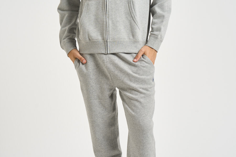 Felpa uomo con cappuccio grigia 710813297 002 RALPH LAUREN 