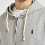 Felpa uomo con cappuccio grigia 710813297 002 RALPH LAUREN 