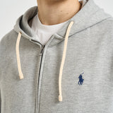 Felpa uomo con cappuccio grigia 710813297 002 RALPH LAUREN 
