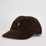 Cappellino uomo in velluto a costine marrone 710847175 500 RALPH LAUREN 
