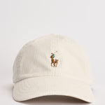 Cappellino uomo in velluto a costine panna 710847175 501 RALPH LAUREN 