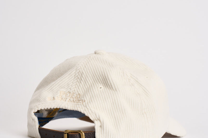 Cappellino uomo in velluto a costine panna 710847175 501 RALPH LAUREN 