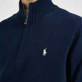 Maglia uomo mezza zip blu navy 710859939 523 RALPH LAUREN 