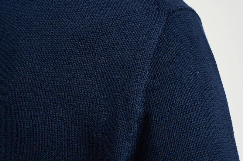 Maglia uomo mezza zip blu navy 710859939 523 RALPH LAUREN 