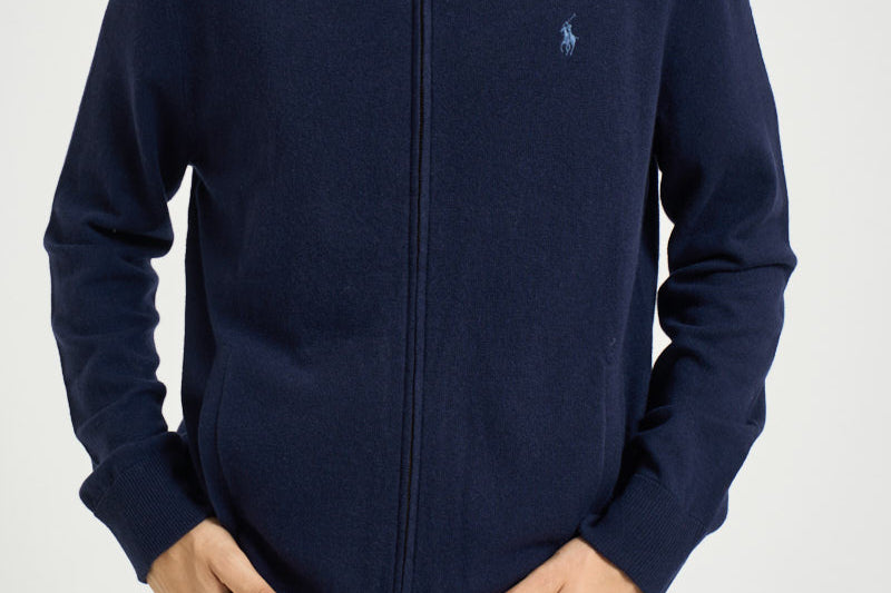 Cardigan uomo full zip blu navy 710876719 001 RALPH LAUREN 