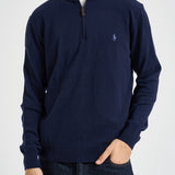 Maglia uomo mezza zip blu notte 710876756 001 RALPH LAUREN 