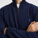 Maglia uomo mezza zip blu notte 710876756 001 RALPH LAUREN 