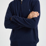 Maglia uomo mezza zip blu notte 710876756 001 RALPH LAUREN 