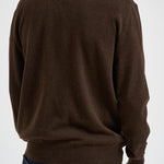 Maglia uomo mezza zip marrone 710876756 503 RALPH LAUREN 