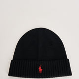Berretto uomo in maglia nero 710886137 001 RALPH LAUREN 