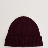 Berretto uomo in maglia bordeaux 710886137 502 RALPH LAUREN 