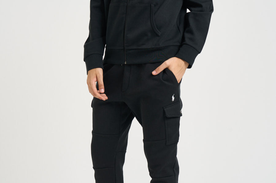Felpa uomo con cappuccio nera 710888282 001 RALPH LAUREN 