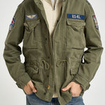 Giacca uomo Shariana Patch verde militare 710961616 001 RALPH LAUREN 