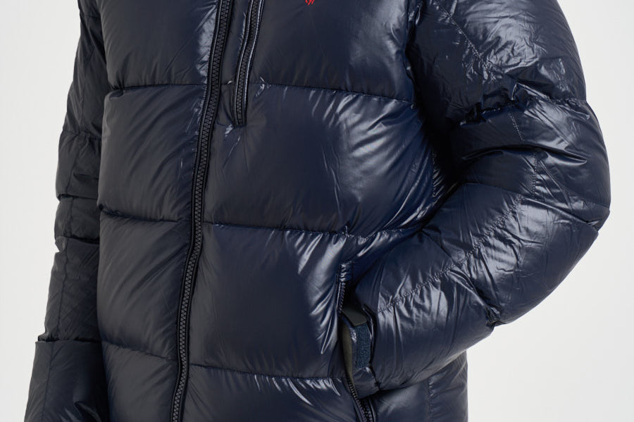 Piumino uomo con cappuccio blu 710968281 002 RALPH LAUREN 