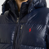 Piumino uomo con cappuccio blu 710968281 002 RALPH LAUREN 