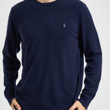 Maglia uomo in lana blu notte 710974148 001 RALPH LAUREN 