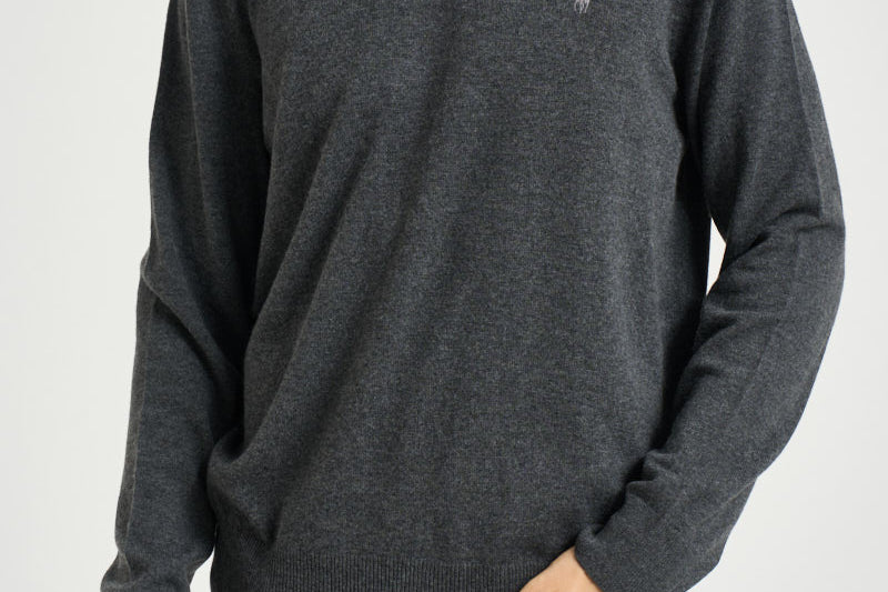 Maglia uomo girocollo grigio antracite 710974148 004 RALPH LAUREN 