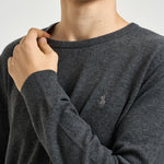Maglia uomo girocollo grigio antracite 710974148 004 RALPH LAUREN 