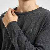 Maglia uomo girocollo grigio antracite 710974148 004 RALPH LAUREN 